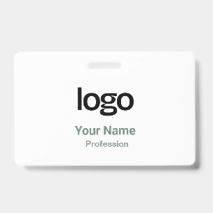 Étiquettes nominatives vert sauge Badges