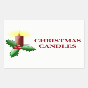 Étiquettes organisateurs de Noël - Bougies
