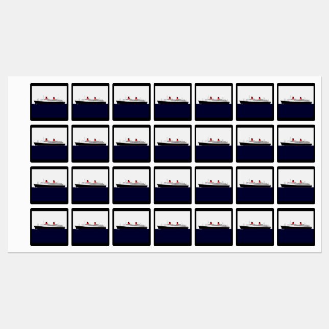 Étiquettes Paquebot France (Feuille)