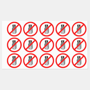 Étiquettes Pas d'autocollant rond classique sel