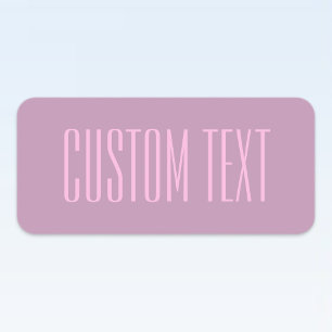 Étiquettes Pastel Purple & Pink clair   Texte modifiable mode