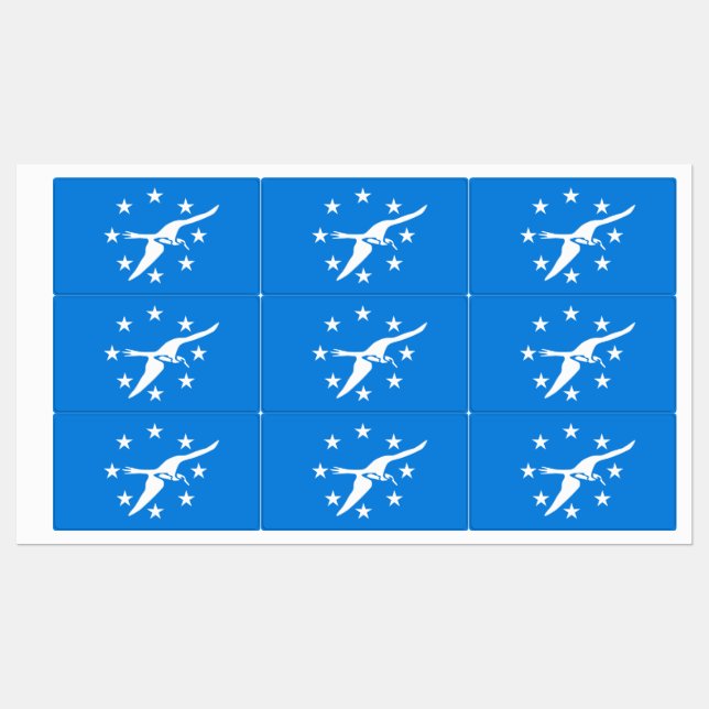 Étiquettes patriotiques avec drapeau de Corpus Chr (Feuille)