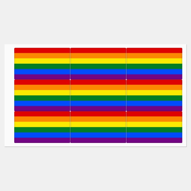 Étiquettes patriotiques avec drapeau de la communa (Feuille)