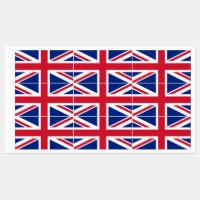 Étiquettes patriotiques avec drapeau du Royaume-Un