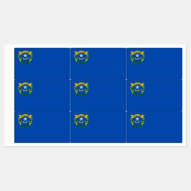 Étiquettes patriotiques avec le drapeau de l'Etat  (Feuille)