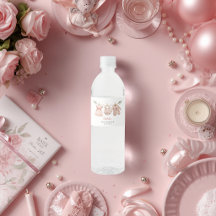 Étiquettes personnalisées de bouteille d'eau pour