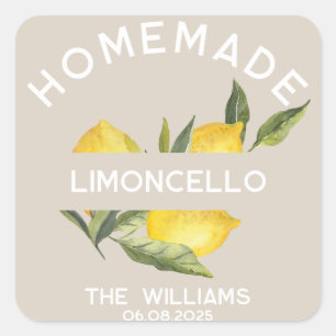 Étiquettes personnalisées de Limoncello italien fa