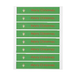 Étiquettes personnalisées drôles d'oeuf de Noël