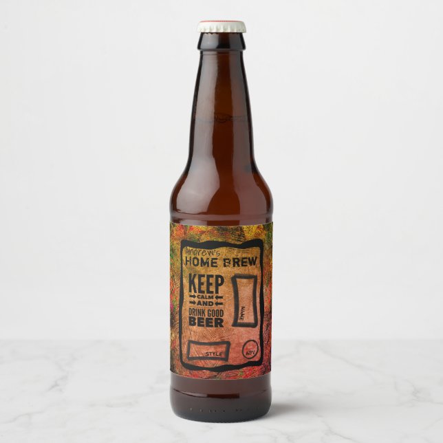 Étiquettes personnalisées pour bouteilles de bière (Devant)