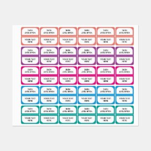 Étiquettes personnalisés d'autocollant