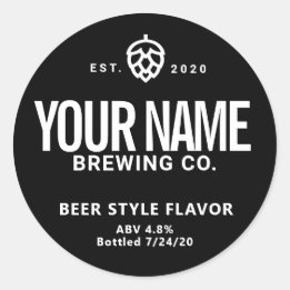 Étiquettes personnalisés de canne à bière - Change