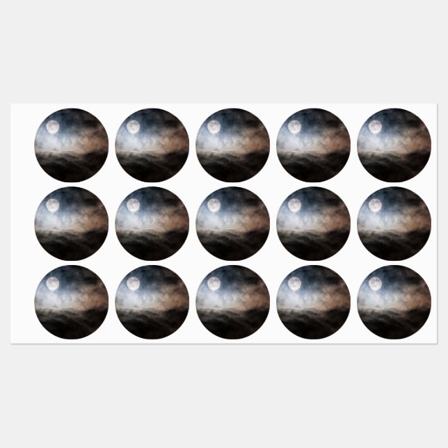 Étiquettes Pleine lune (Feuille)