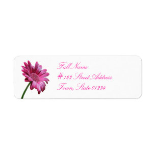 Étiquettes postales de fleur de marguerite de