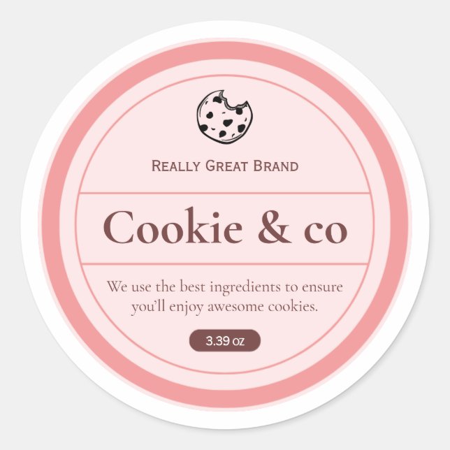 Étiquettes pour biscuits, Étiquettes pour yaourts, (Devant)