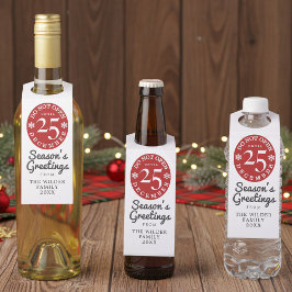 Étiquettes Pour Bouteilles Balise Noel Amusant Ne Pas Ouvrir De Porte-Bouteil