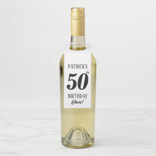 Étiquettes Pour Bouteilles Balises d'anniversaire personnalisées, photo Balis