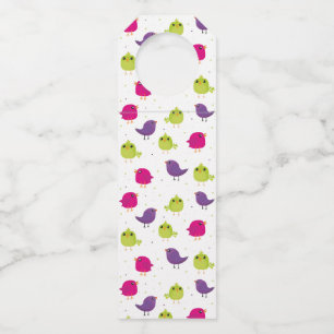 Étiquettes Pour Bouteilles Beaux oiseaux colorés