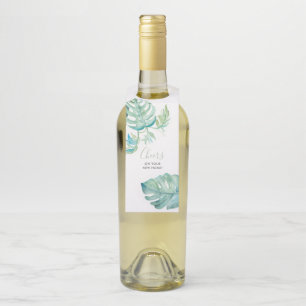 Étiquettes Pour Bouteilles Cadeau de chauffage domestique de vin tropical