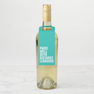 Étiquettes Pour Bouteilles Cadeau drôle pour l'apprentissage à distance