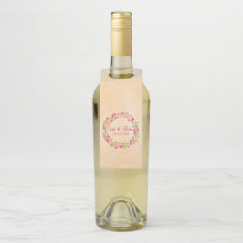 Étiquettes Pour Bouteilles Cadre des fleurs