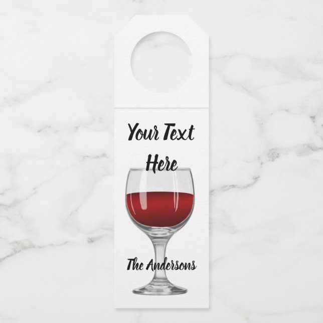 Étiquettes Pour Bouteilles Coutume du vin (Devant)