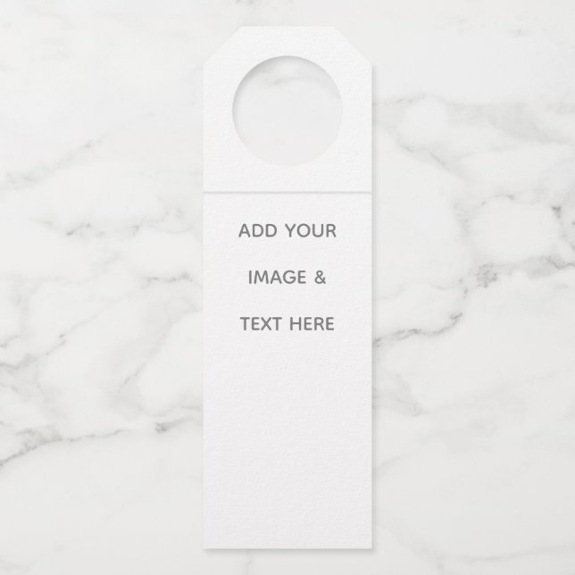 Étiquettes Pour Bouteilles Create Your Own white  (Devant)