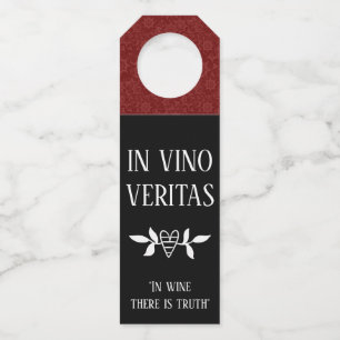 Étiquettes Pour Bouteilles DANS VINO VERITAS 'Dans le vin il y a la vérité"