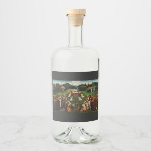 Étiquettes Pour Bouteilles De Liqueur Adoration de l'agneau par Jan van Eyck