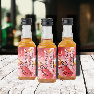 Étiquettes Pour Bouteilles De Liqueur Aquarelle Florale Derby Jour Mini