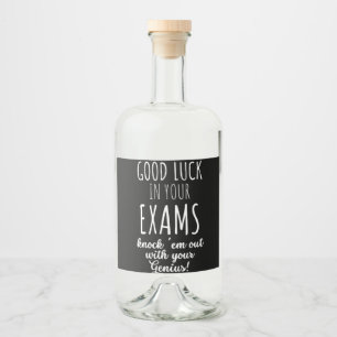 Étiquettes Pour Bouteilles De Liqueur bonne chance dans vos examens