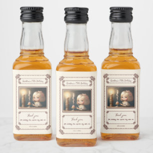 Étiquettes Pour Bouteilles De Liqueur Bonne fille anniversaire 01