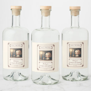 Étiquettes Pour Bouteilles De Liqueur Bonne fille anniversaire 01