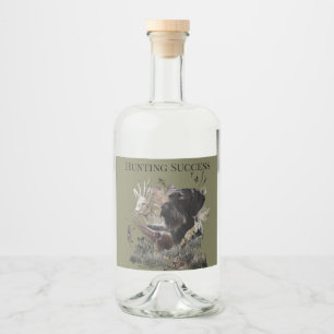 Étiquettes Pour Bouteilles De Liqueur Chasse réussie, Deutsch Drahthaar