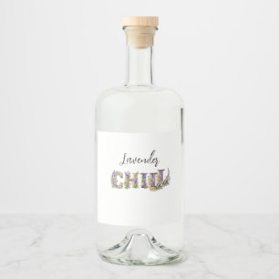 Étiquettes Pour Bouteilles De Liqueur Chill de lavande