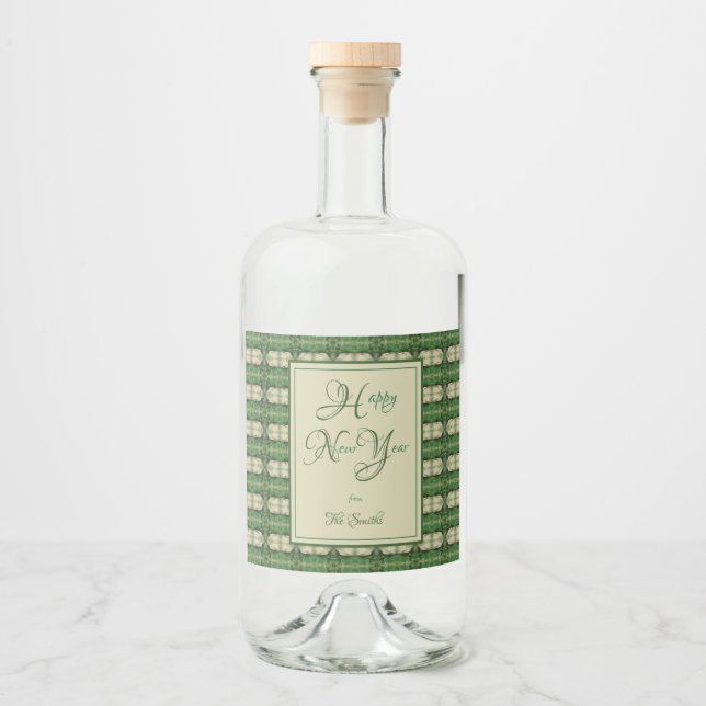 Étiquettes Pour Bouteilles De Liqueur Chloe Nouvel An (Devant)