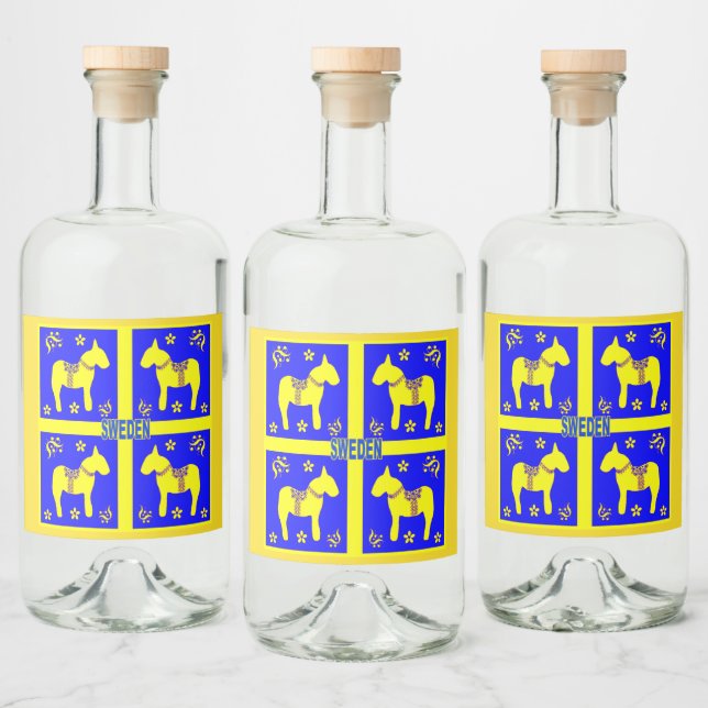 Étiquettes Pour Bouteilles De Liqueur conception scandinave, (Bouteilles)