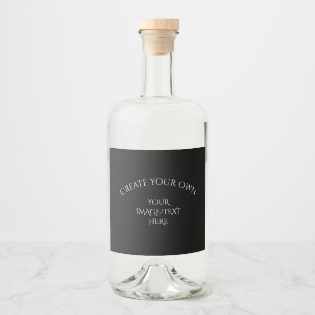 Étiquettes Pour Bouteilles De Liqueur Créez votre propre (Devant)