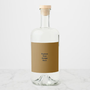 Étiquettes Pour Bouteilles De Liqueur Créez Votre Propre Brun