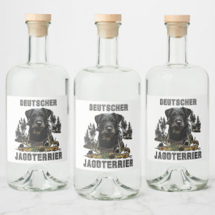 Étiquettes Pour Bouteilles De Liqueur Deutscher Jagdterrier