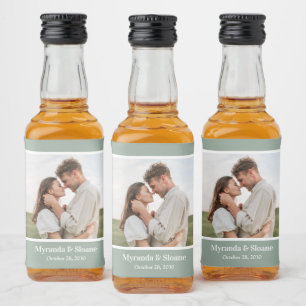 Étiquettes Pour Bouteilles De Liqueur Dîner de répétition photo Eucalyptus