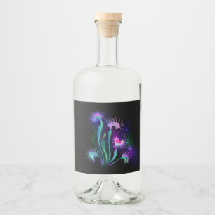 Étiquettes Pour Bouteilles De Liqueur Dionaea piège lumineux