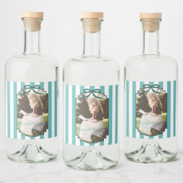 Étiquettes Pour Bouteilles De Liqueur Diplôme Vert Sarcelle