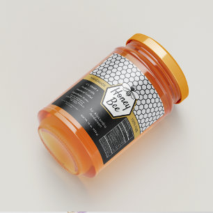 Étiquettes Pour Bouteilles De Liqueur Élégant Honey Bee Apiary Honeycomb Valeur nutritiv