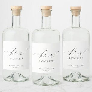 Étiquettes Pour Bouteilles De Liqueur Ellesmere Sa Faveur Préférée