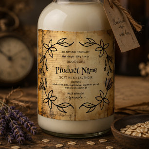 Étiquettes Pour Bouteilles De Liqueur Étiquettes de style apothicaire en papier antique 