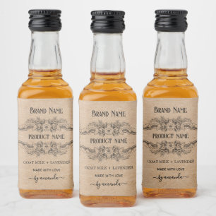 Étiquettes Pour Bouteilles De Liqueur Étiquettes de style pharmacie ancienne
