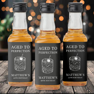 Étiquettes Pour Bouteilles De Liqueur Fête d'anniversaire Parfaite avec l'Âge