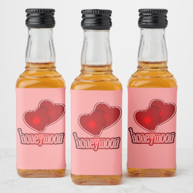 Étiquettes Pour Bouteilles De Liqueur fêter les lunes de miel (Bouteilles)