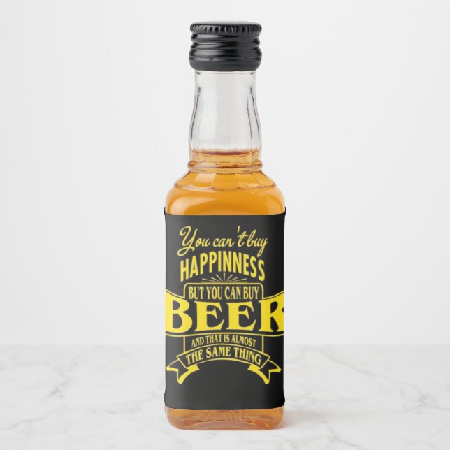 Étiquettes Pour Bouteilles De Liqueur Funny Beer Quote (Devant)
