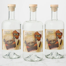 Étiquettes Pour Bouteilles De Liqueur Il Est Écrit Vintage